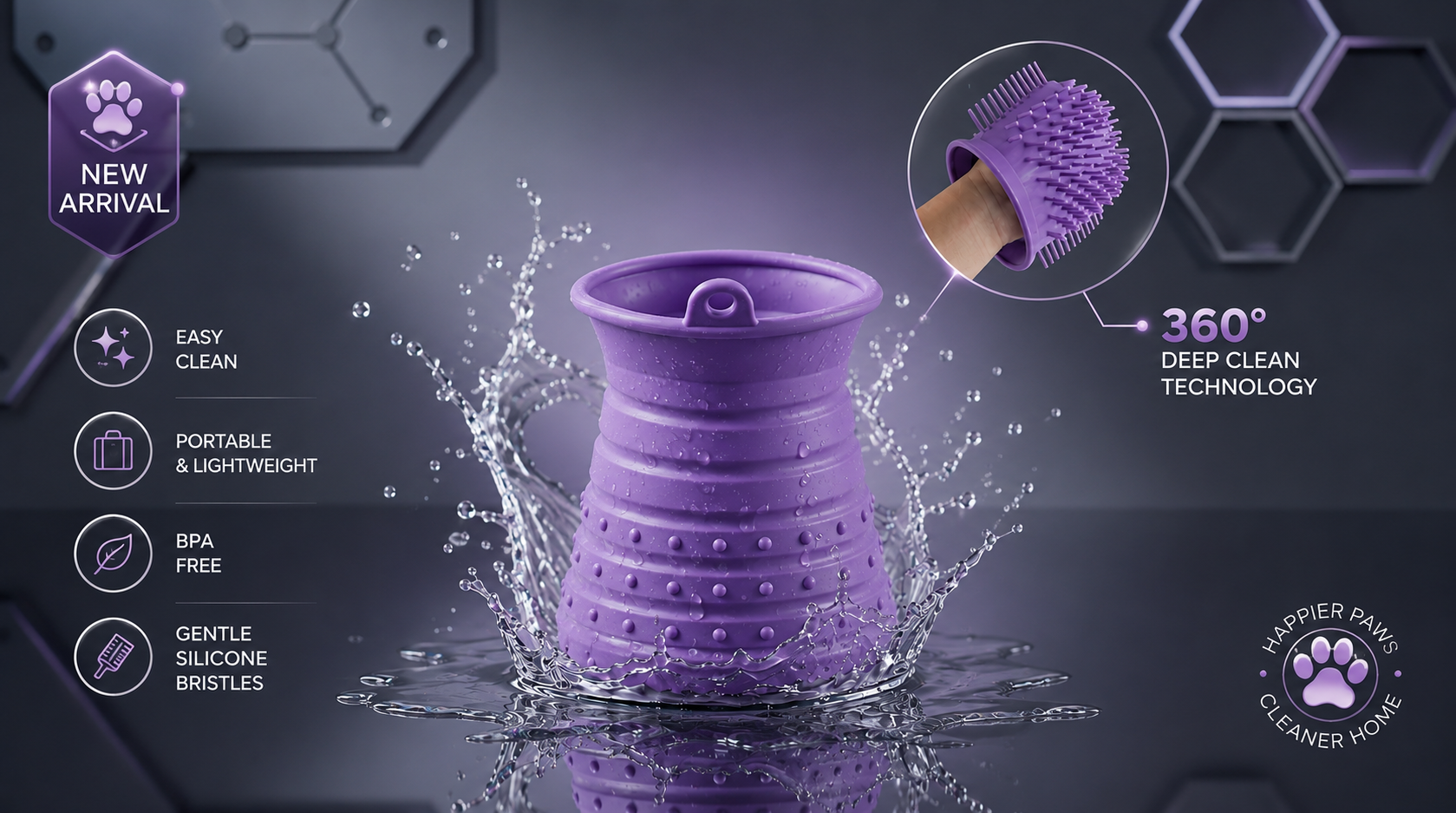 Dog Paw Cleaner Cup