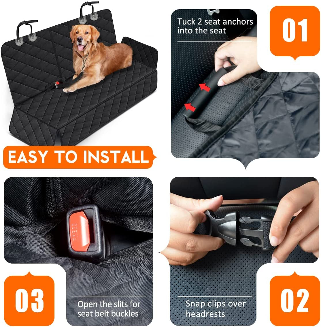 Dog Car Seat Cover Protector 
