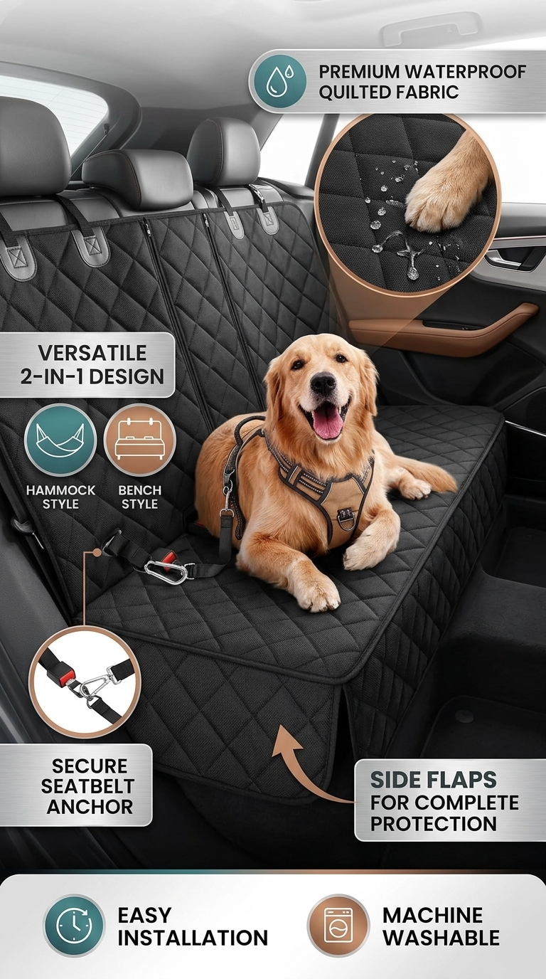 Dog Car Seat Cover Protector